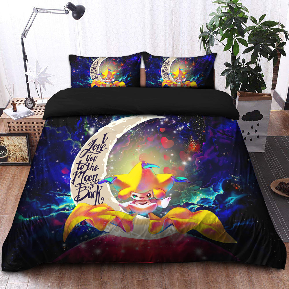 Jirachi Love You To The Moon Galaxy Bedding Set