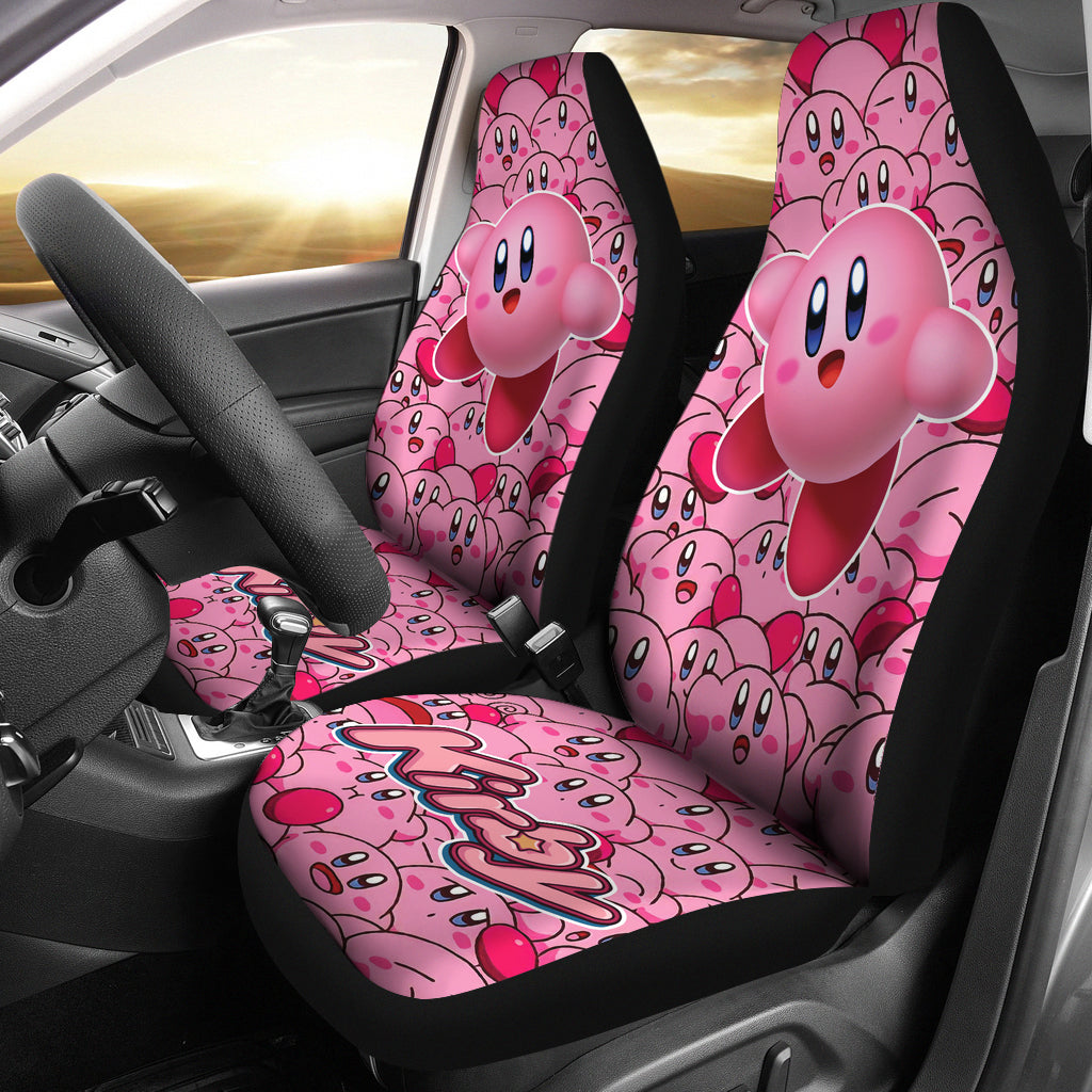 Kirby Car Seat Covers Kirby Character Doodle Pattern Seat Covers Pink