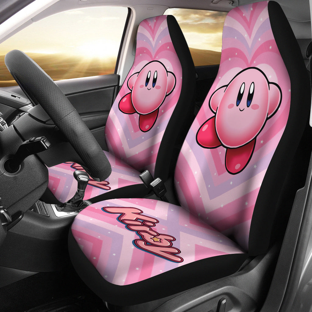 Kirby Car Seat Covers Kirby And Heart Patern Seat Covers Pink