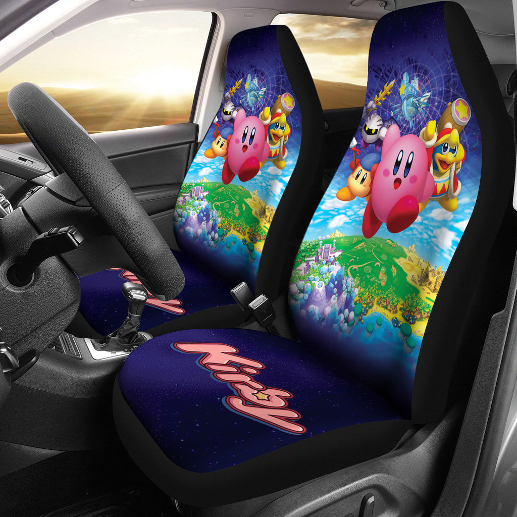 Kirby Car Seat Covers Kirby And Other Characters Seat Covers Colorful