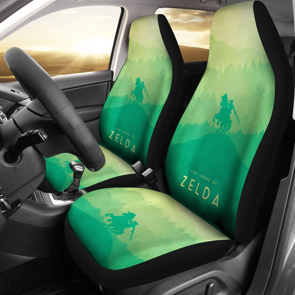 The Legend Of Zelda Car Seat Covers Link Breath Of The Wild Seat Covers Green