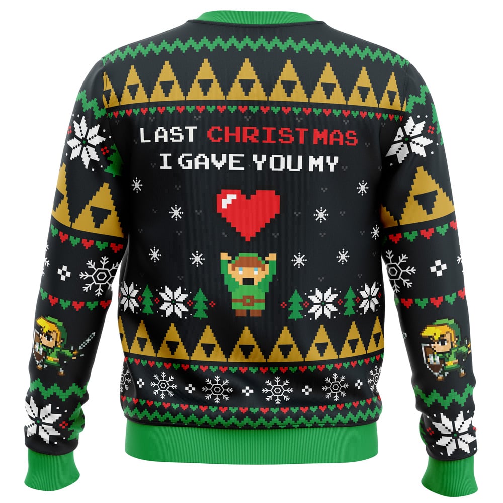 Link To My Heart Zelda Ugly Christmas Sweater
