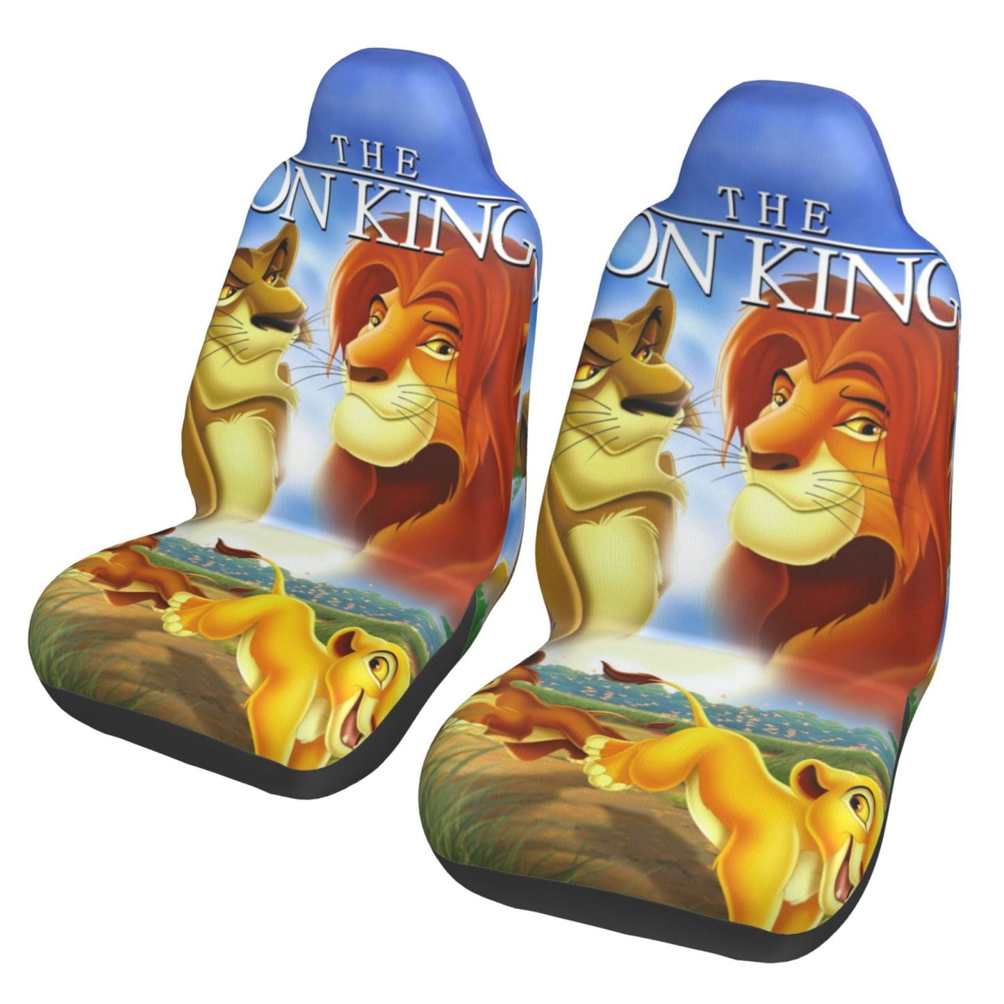 LK Car Seat Covers DN The Lion King Characters Seat Covers Colorful