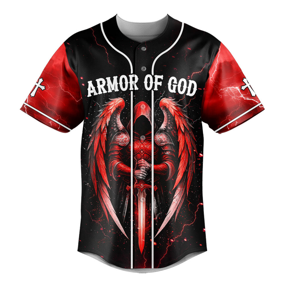 Armor of God Baseball Jersey - Christant Gift For Him