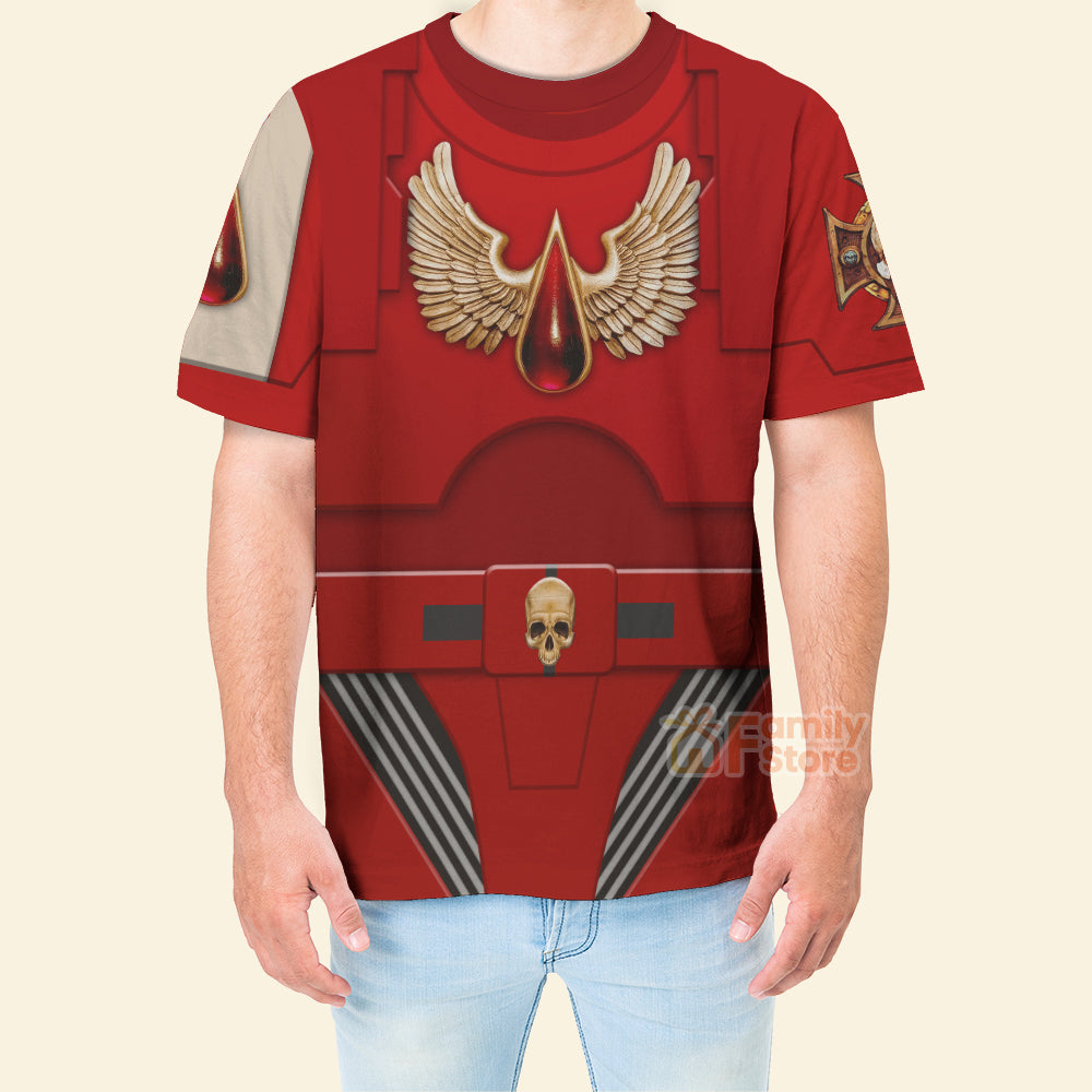 Warhammer Terminator Armor Flesh Tearers Costume Cosplay - 3D Tshirt CSWRH138