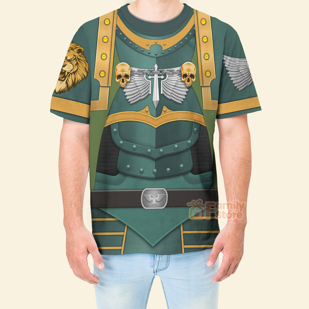 Warhammer Lion El Jonson Warrior - Costume Cosplay 3D Tshirt