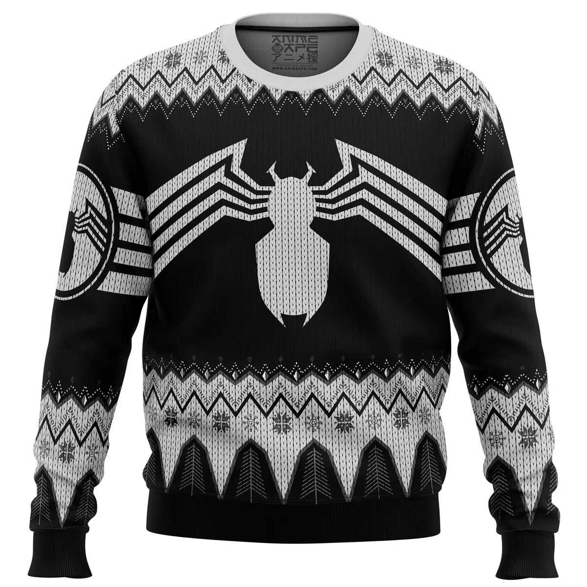 Venom Marvel Venom Symbol Ugly Christmas Sweater