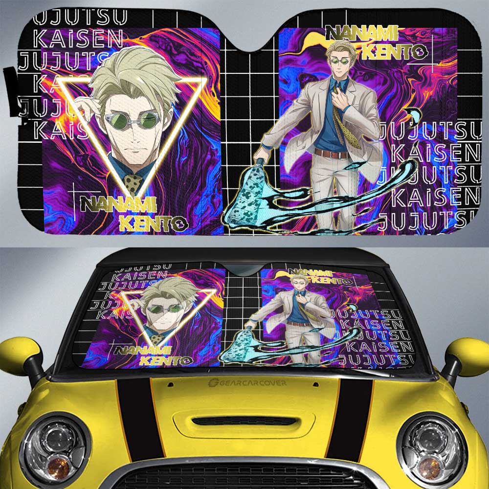 Jujutsu Kaisen Car Sun Shade Nanami Kento Jujutsu Kaisen Character Winshield Sun Shade Colorful