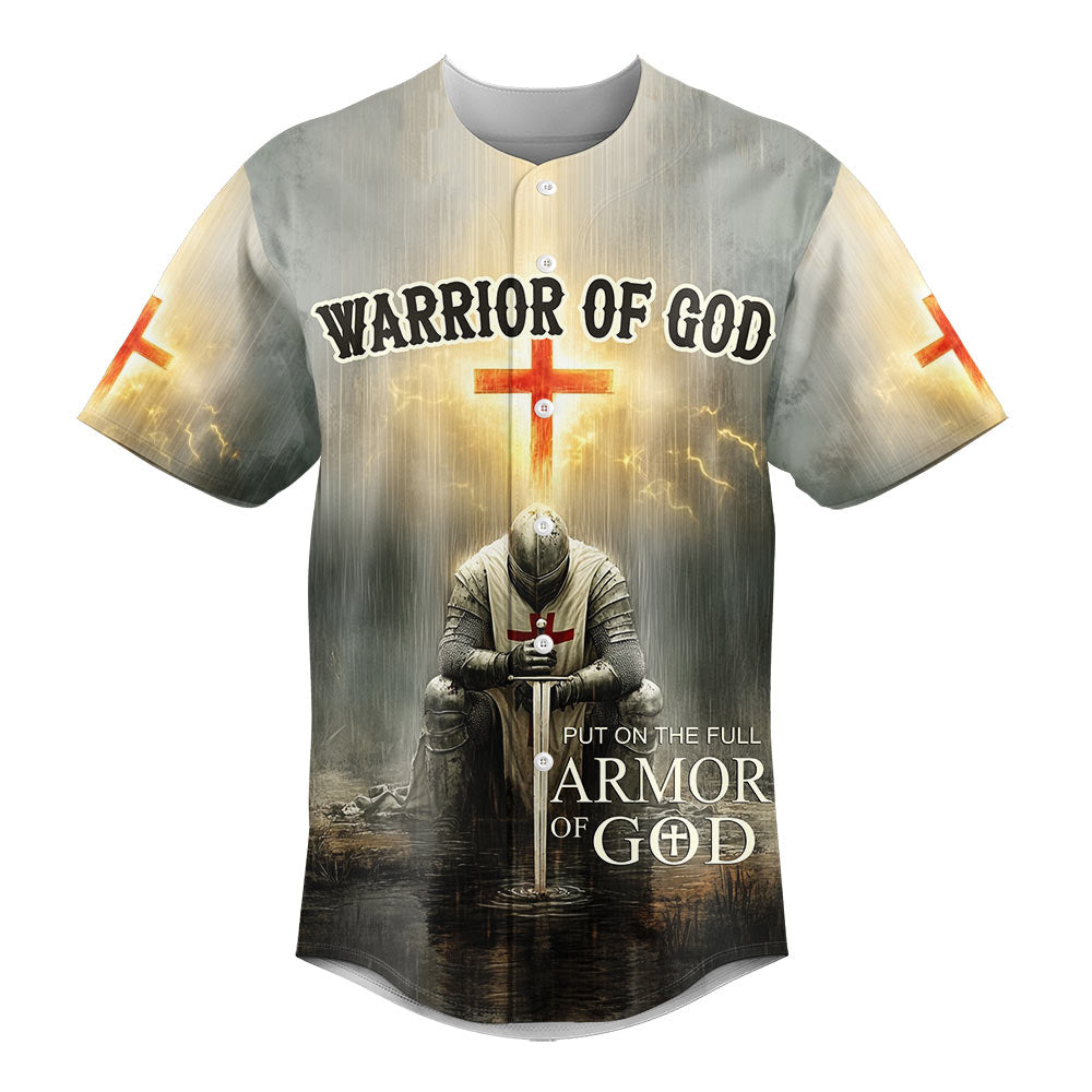 Put on the Full Armor of God Baseball Jersey - Christant Gift For Him