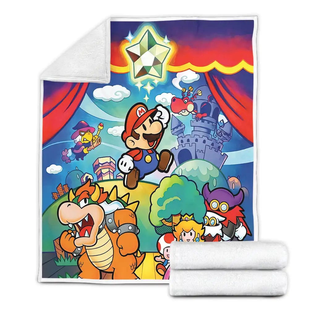 Mario Blanket Paper Game Super Mario Blanket Colorful