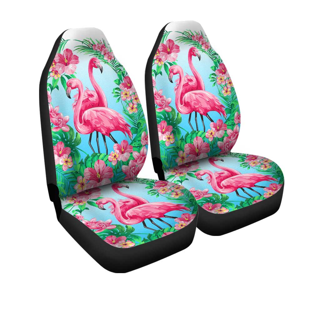 Flamingo Car Seat Covers Flamingo Tropical Floral Pattern Seat Covers Pink Green
