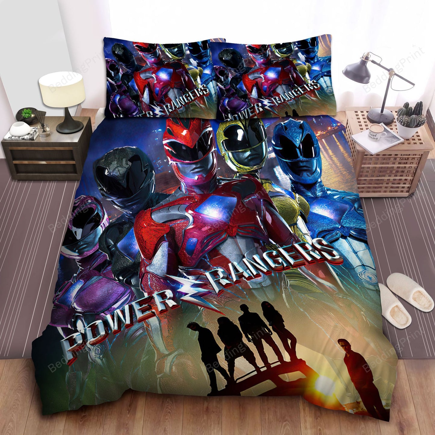 Power Ranger Bedding Set Power Rangers Movie Poster Duvet Covers Colorful Unique Gift