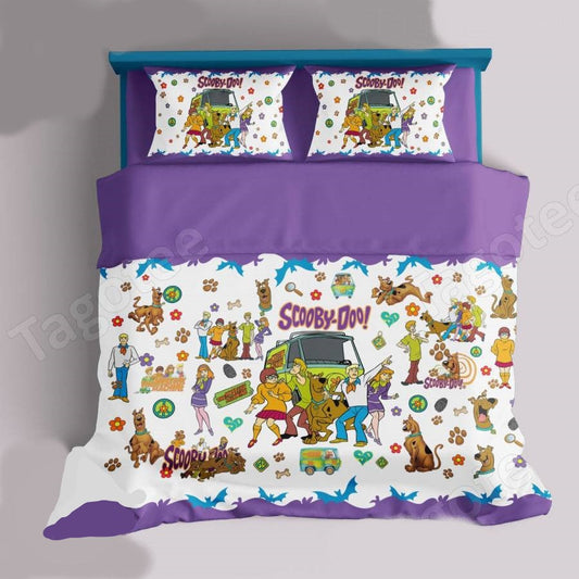 Scooby-Doo Bedding Set Scooby-Doo Characters Item Pattern Duvet Covers Colorful Unique Gift