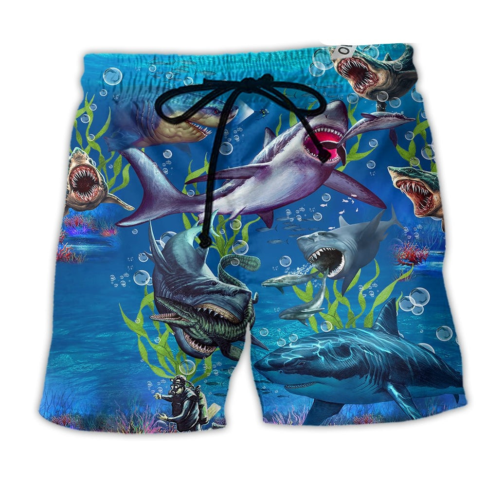 Shark Baseball Shorts main image 1