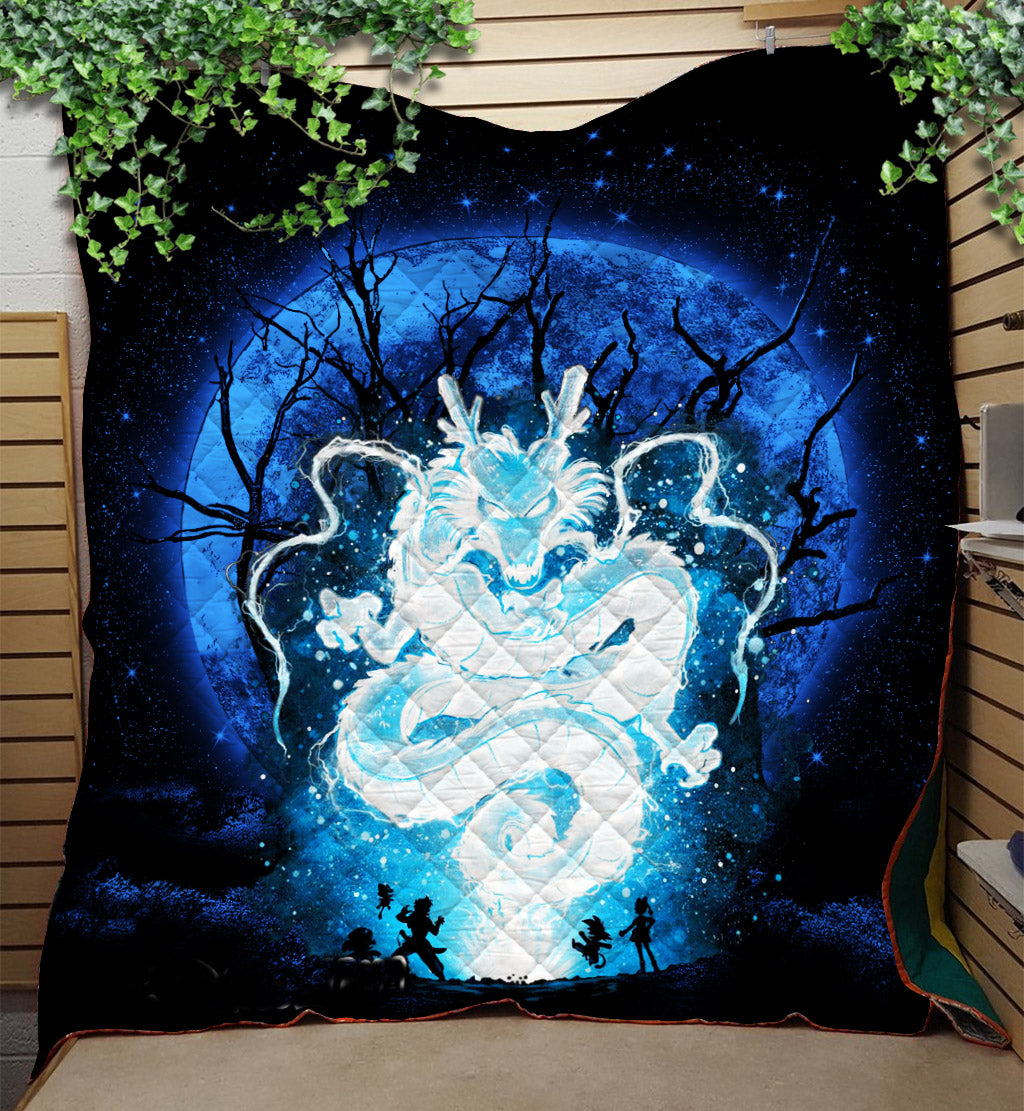 Dragon Ball Quilt Shenron Dragon Ball Moonlight Quilt Black Blue