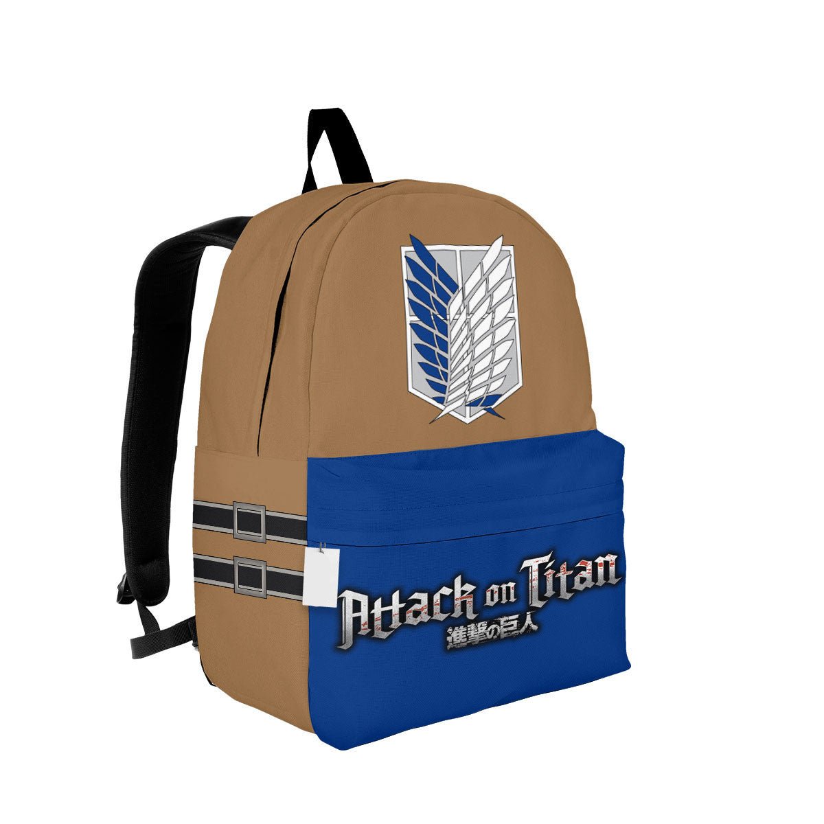 Attack On Titan Backpack Attack On Titan Survey Corps Sit And Symbol Backpacks Brown Blue