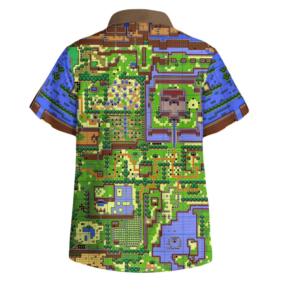 Legend Of Zelda Hawaii Shirt The Legend Of Zelda Map Hawaiian Shirt Colorful Unisex