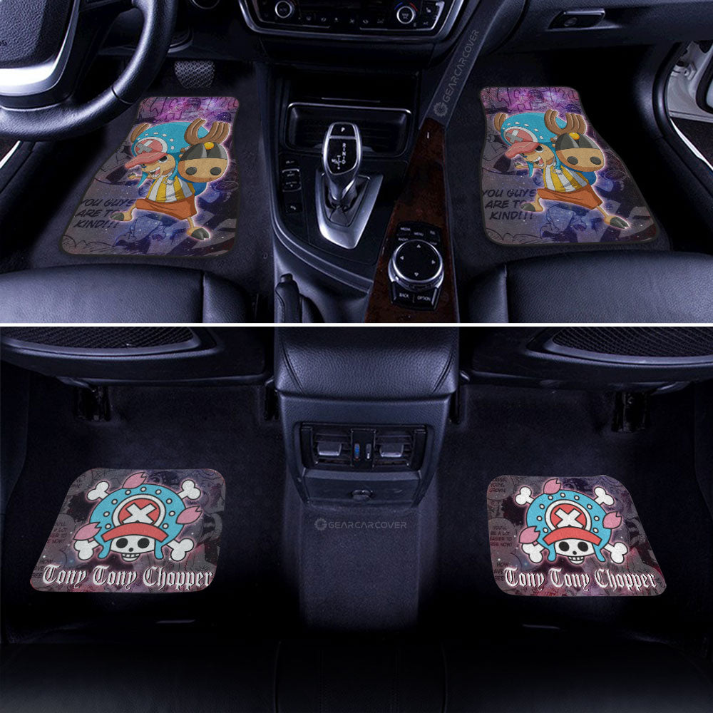One Piece Car Mats Tony Tony Chopper Graphic Manga Pattern Jolly Roger Symbol Galaxy Car Floor Mats Colorful