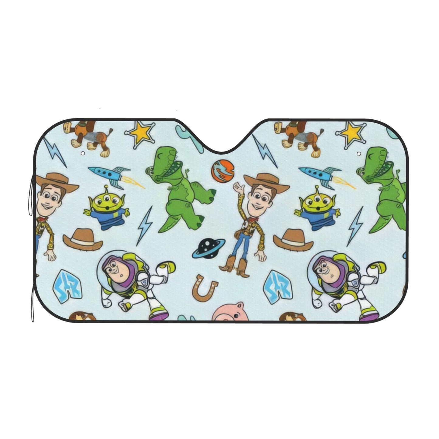 Toy Story Car Sun Shade Toy Story Characters Pattern Winshield Sun Shade Blue