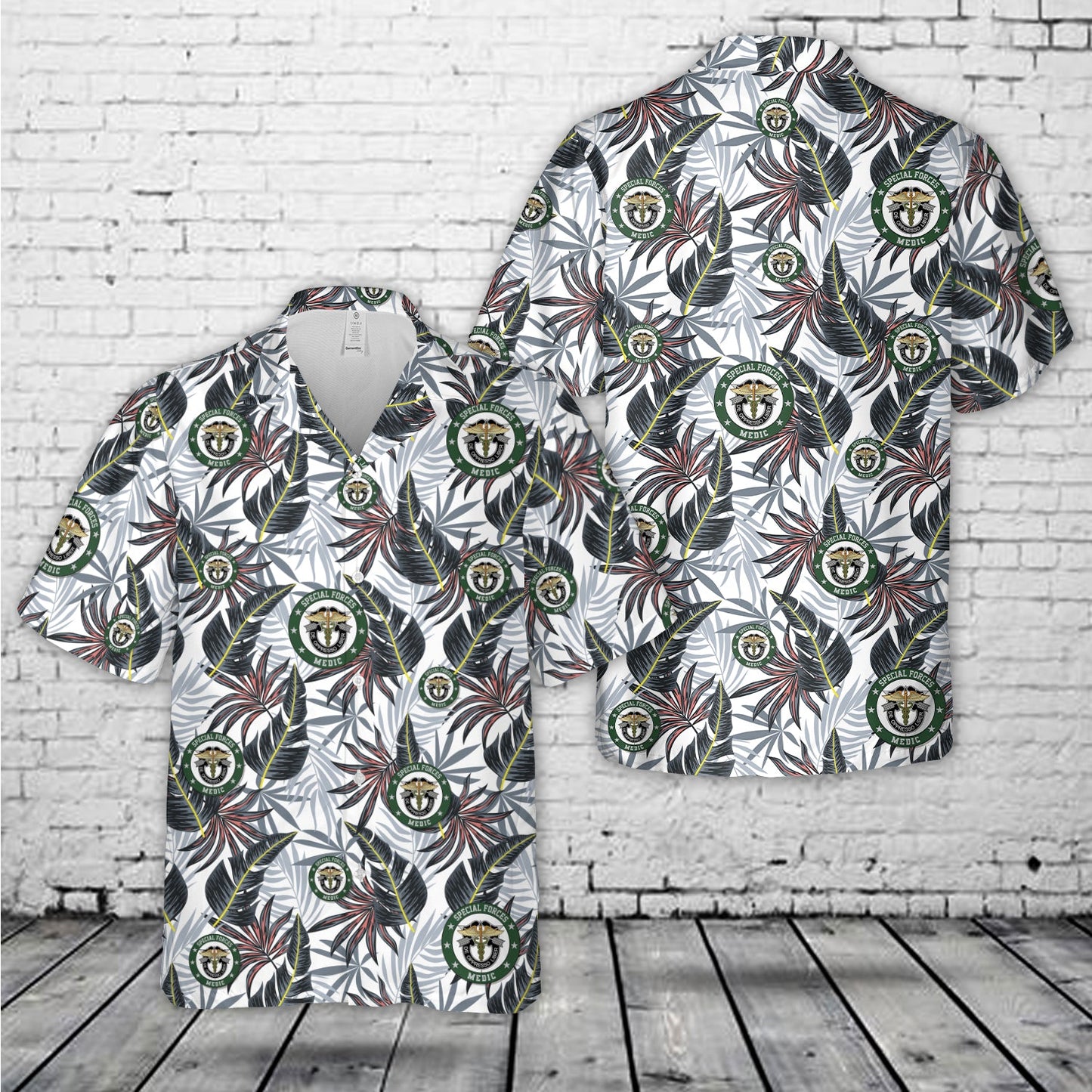 US Army Special Forces Medic 18Delta Veteran Hawaiian Shirt