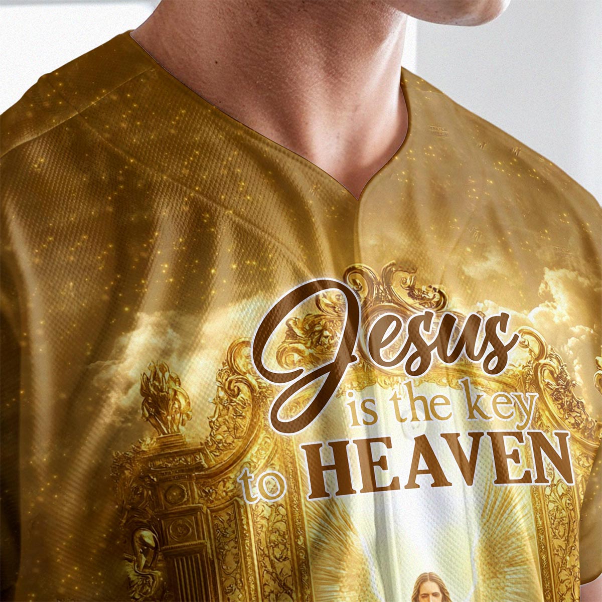 Jesus is the Key to Heaven Baseball Jersey Bundle