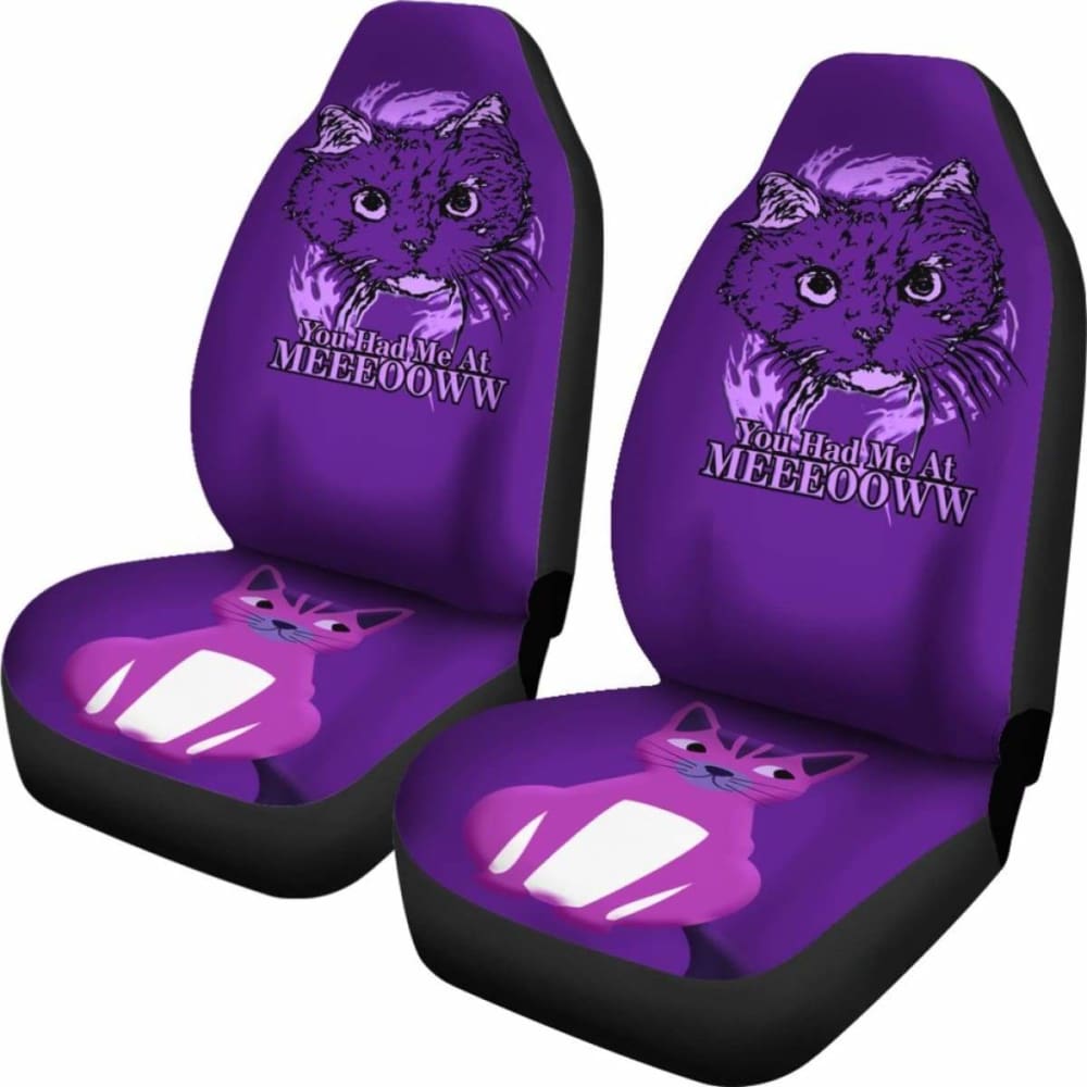 Cat Car Seat Covers You Had Me At Meoww Seat Covers Purple