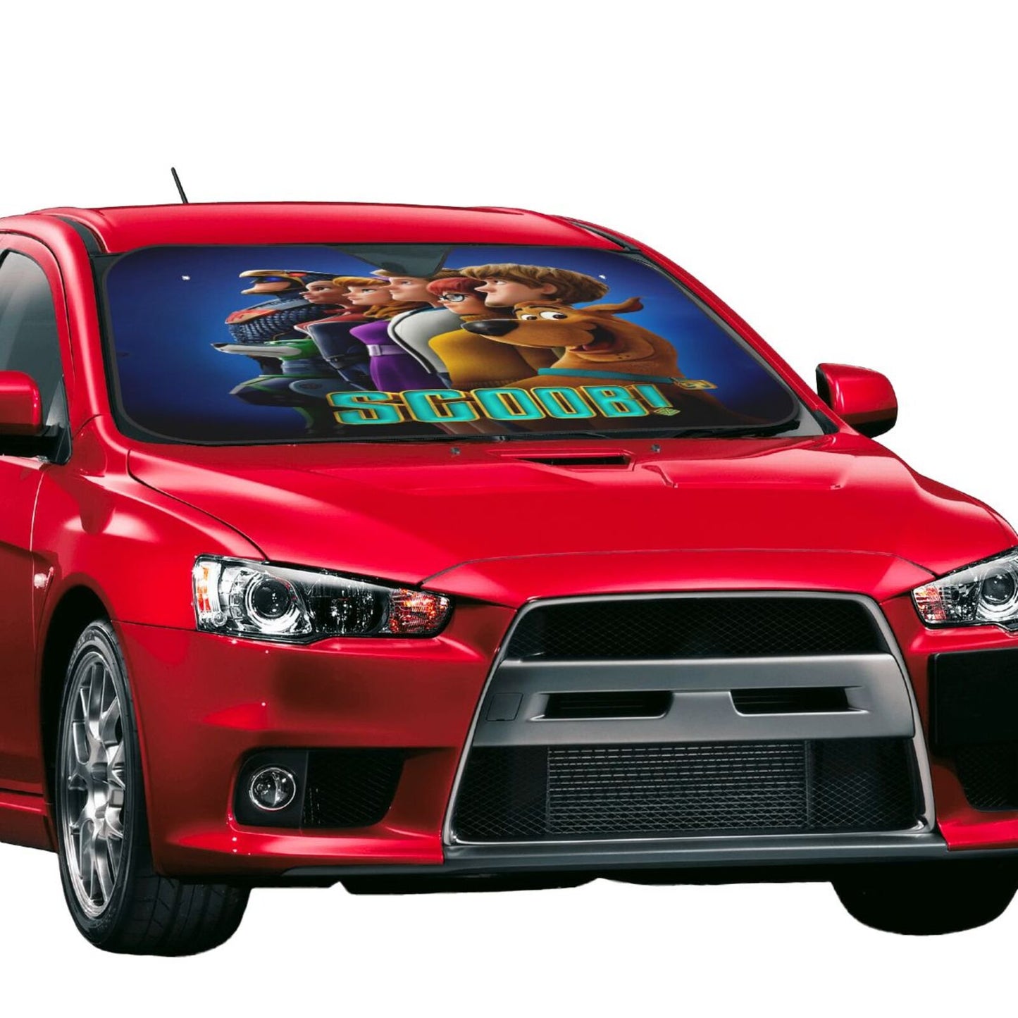 Scooby Doo Car Sun Shade Scoob Team And Heroes Winshield Sun Shade Colorful