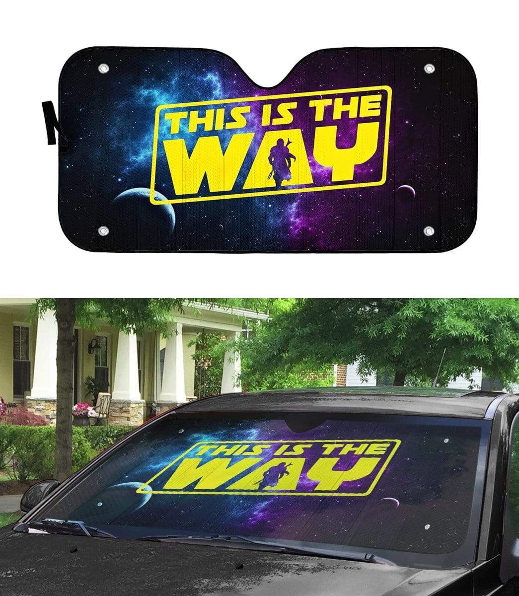 Gearhumans Custom Car Auto Sunshade The Mandalorian This Is The Way