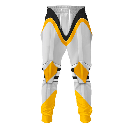 SW Pants Clone Trooper 212th Attack Battalion SW Cosplay Jogger White Orange Unisex Adults