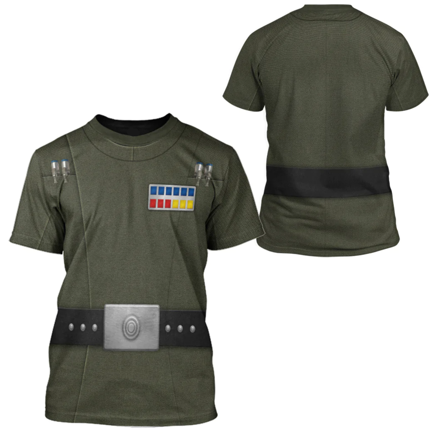SW Hoodie Grand Moff Tarkin Costume SW Cosplay T-shirt Green Unisex Adults