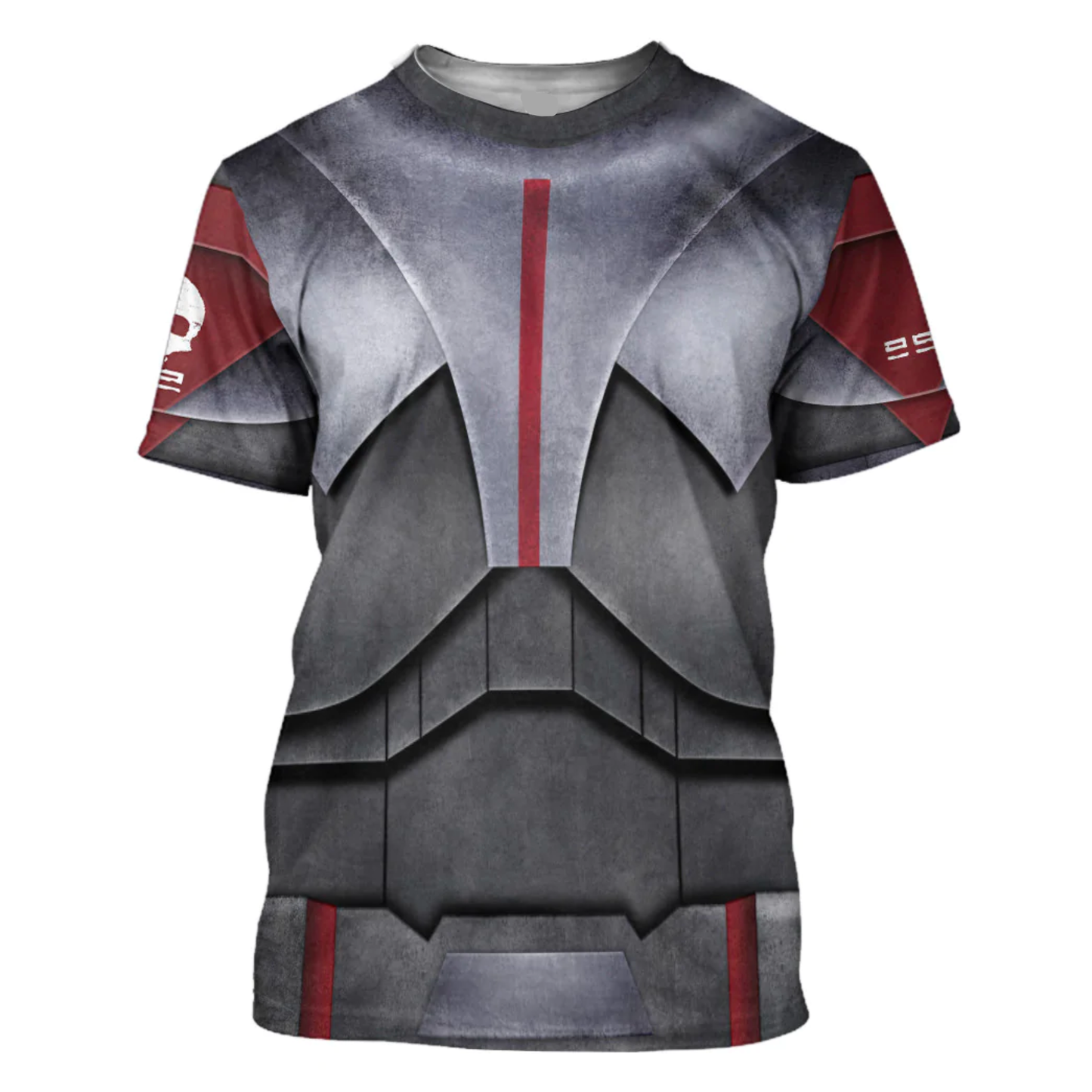 SW Hoodie The Bad Batch Armor Costume SW Cosplay T-shirt Gray Silver Unisex Adults