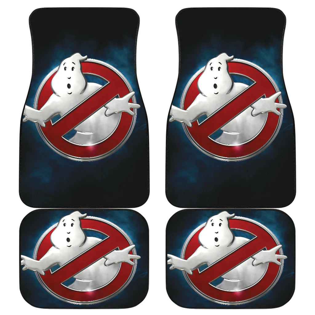 Ghostbusters Car Floor Mats Ghostbusters Symbol Mist Smoke Black Car Mats