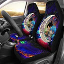 Dragon Ball Car Seat Covers Vegeta And Bulma Love You To The Moon Seat Covers Colorful