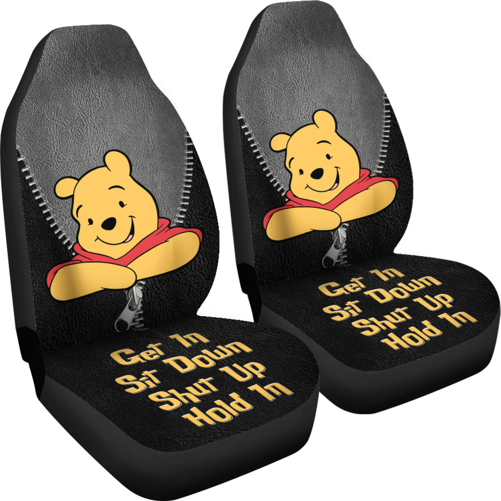 Get In Sit Down Zip Winnie The Pooh Car Seat Covers
