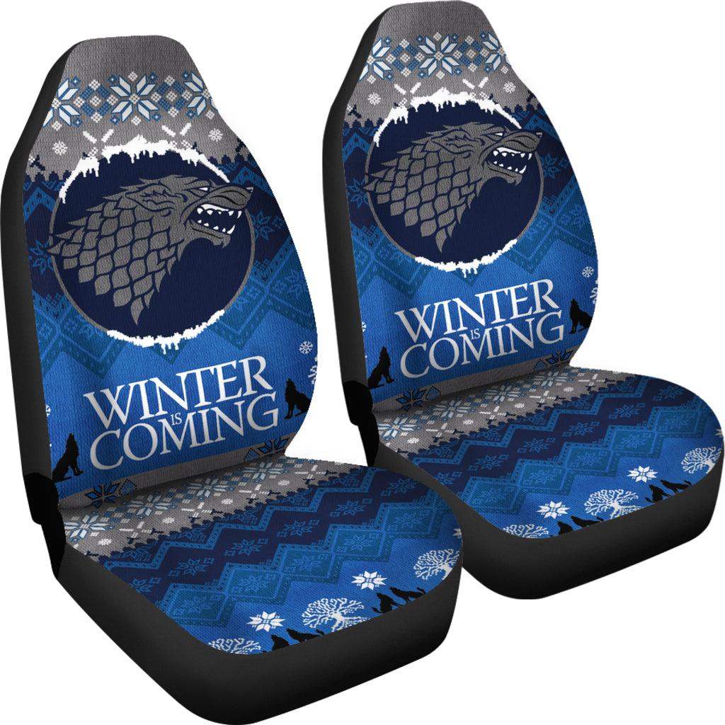 Christmas Game Of Thrones Stark Family Car Seat Covers