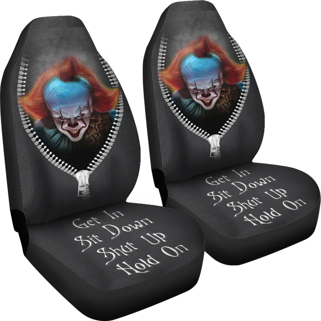 Pennywise It Horror Get In Sit Down Shut Up And Hold On Car Zipper Car Seat Covers