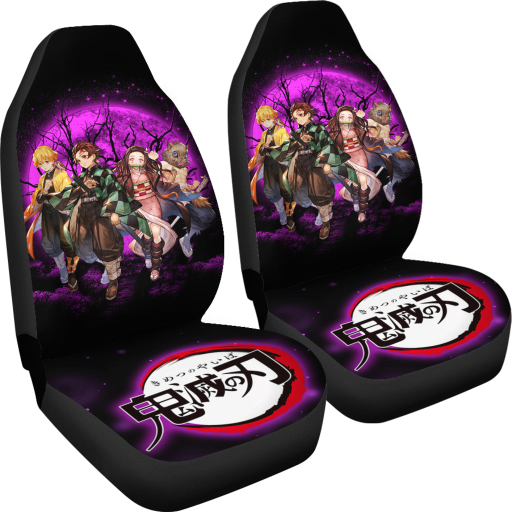 Demon Slayer Team Pink Moonlight Car Seat Covers