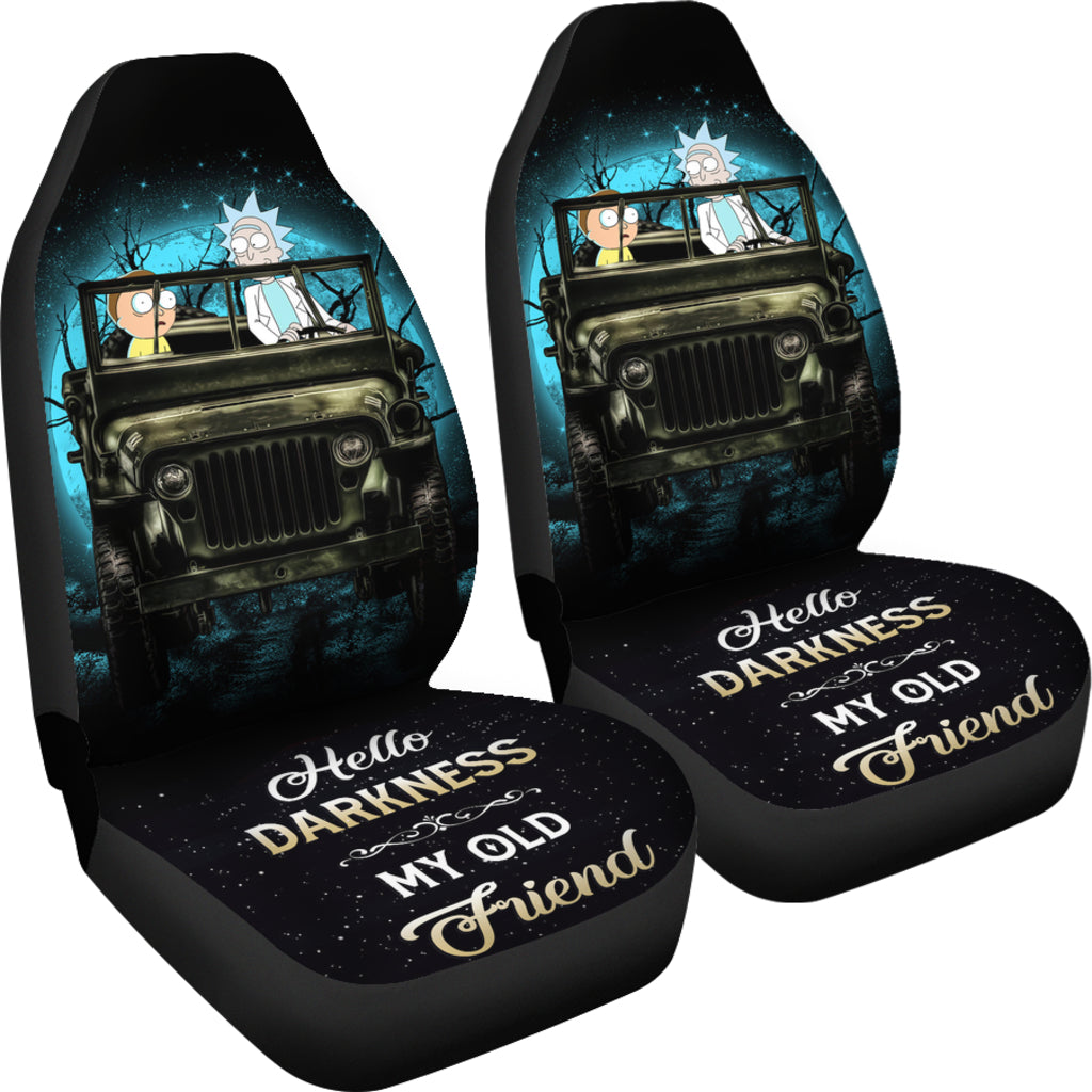 Rick And Morty Moonlight Halloween Ride Jeep Car Seat Covers