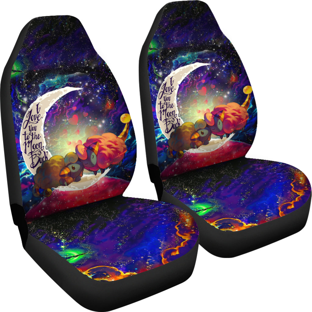 Mareep Love You To The Moon Galaxy Car Seat Covers