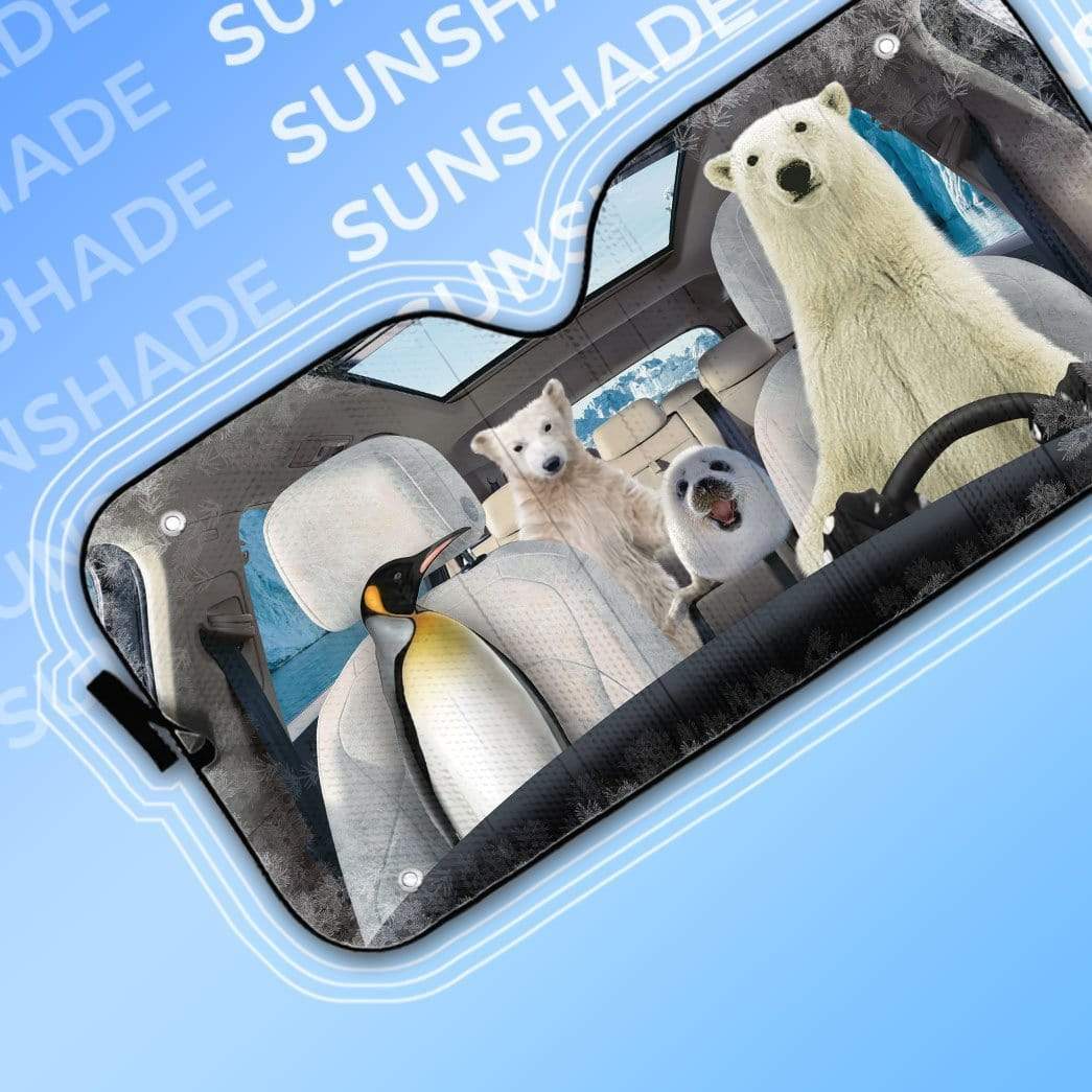 Gearhumans 3D Arctic Custom Car Auto Sunshade