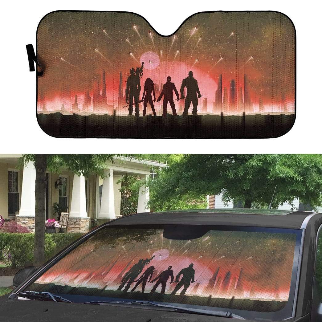 Gearhumans 3D Custom Car Auto Sunshade Galaxy Protectors