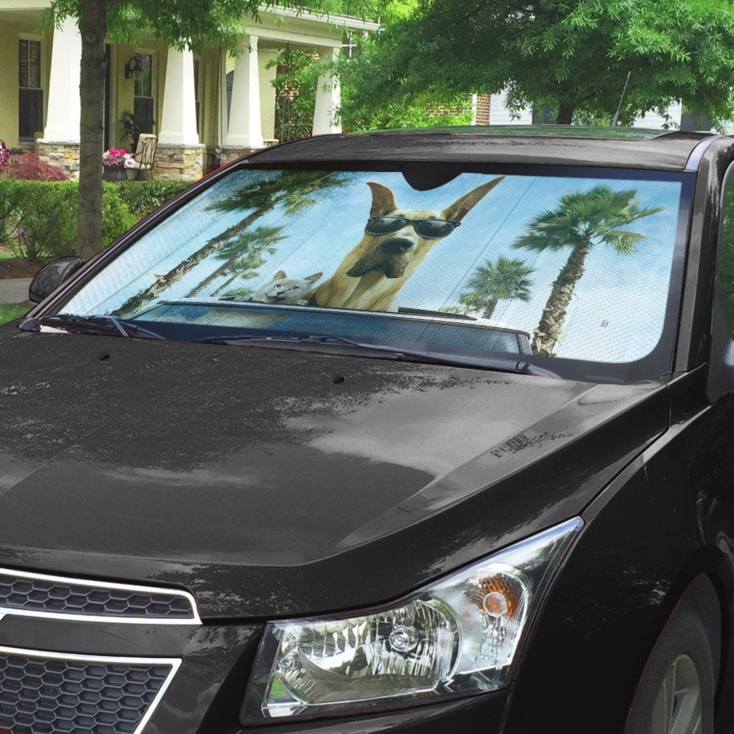 Gearhumans 3D Marmaduke Custom Car Auto Sunshade