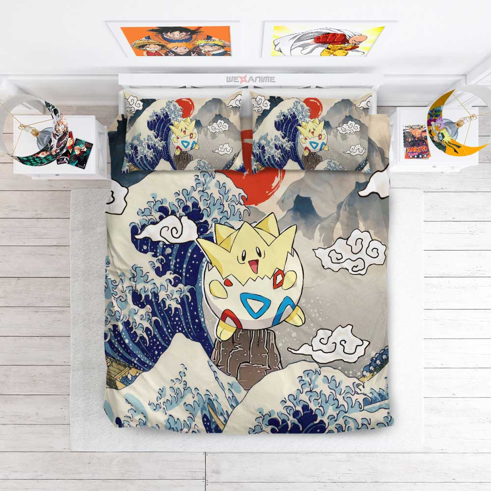 Togepi Bedding Set Kanagawa Great Wave Edition
