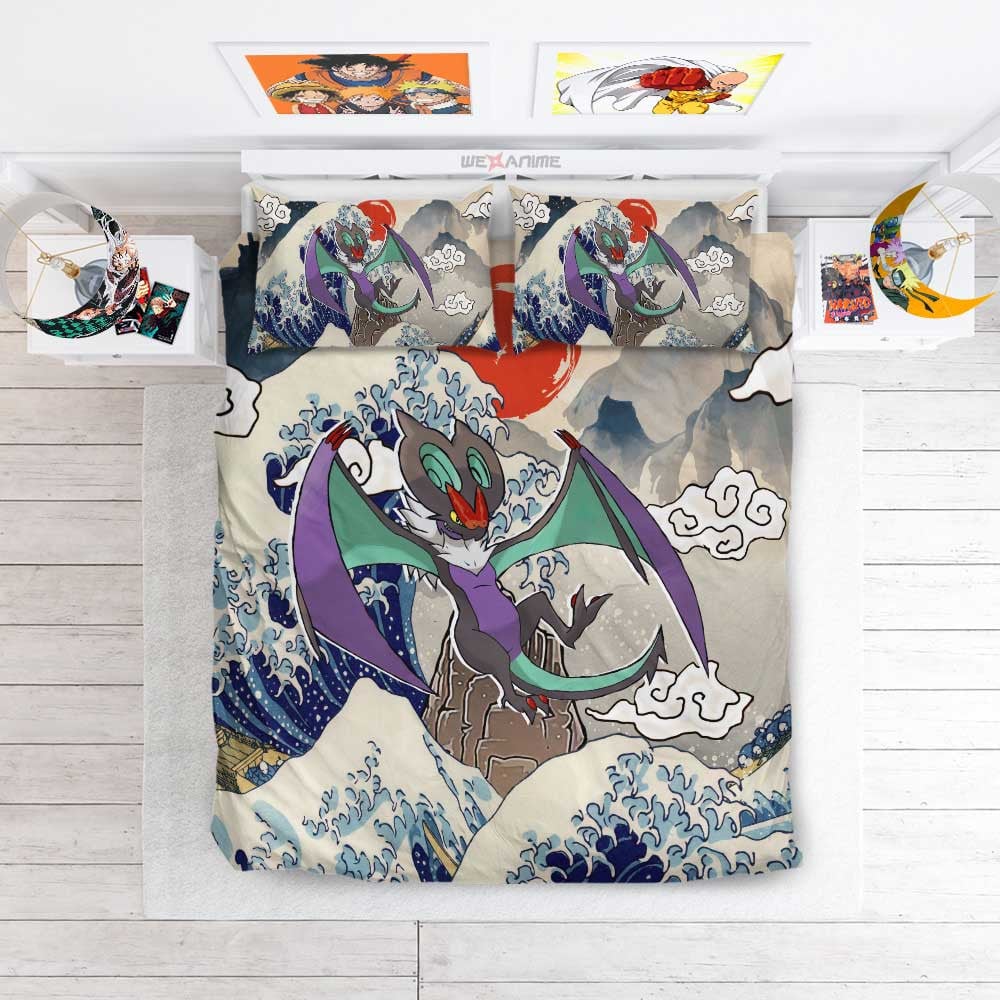 Noivern Bedding Set Kanagawa Great Wave Edition