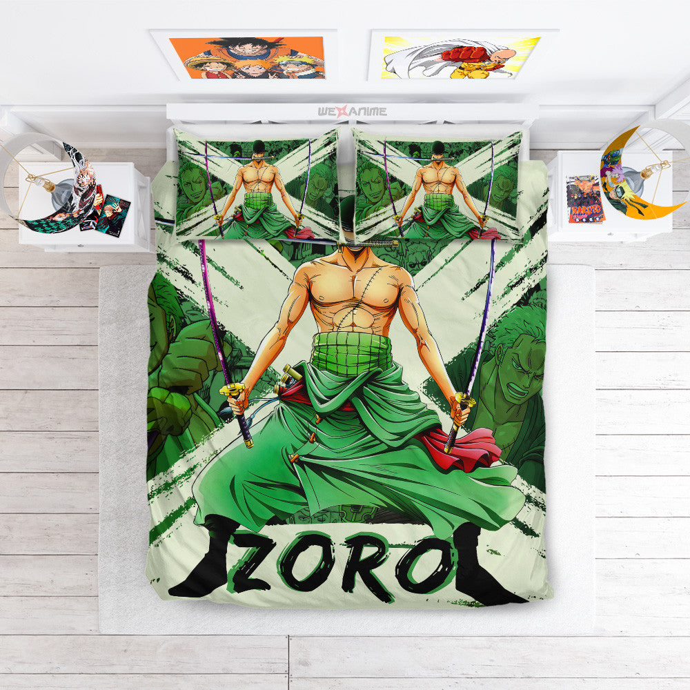 Roronoa Zoro Bedding Set Anime