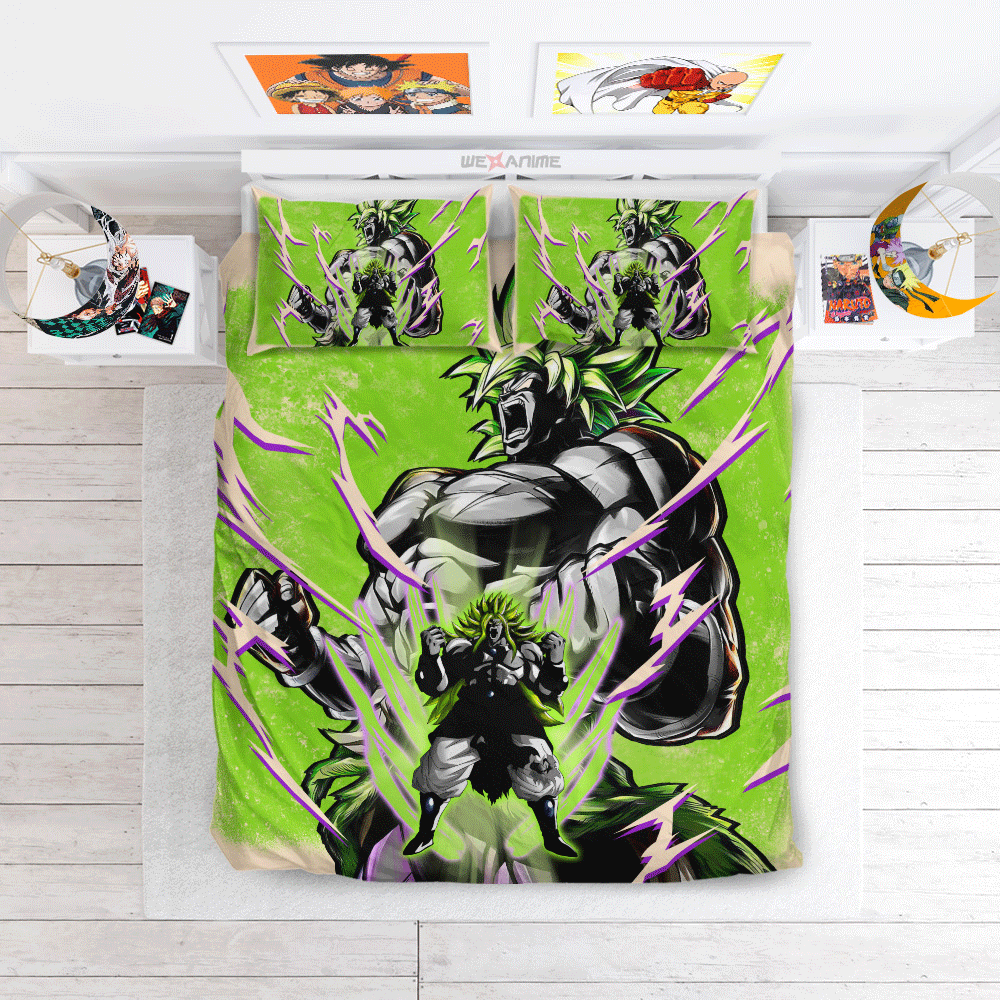 Broly Legendary Super Saiyan Bedding Set Anime Custom