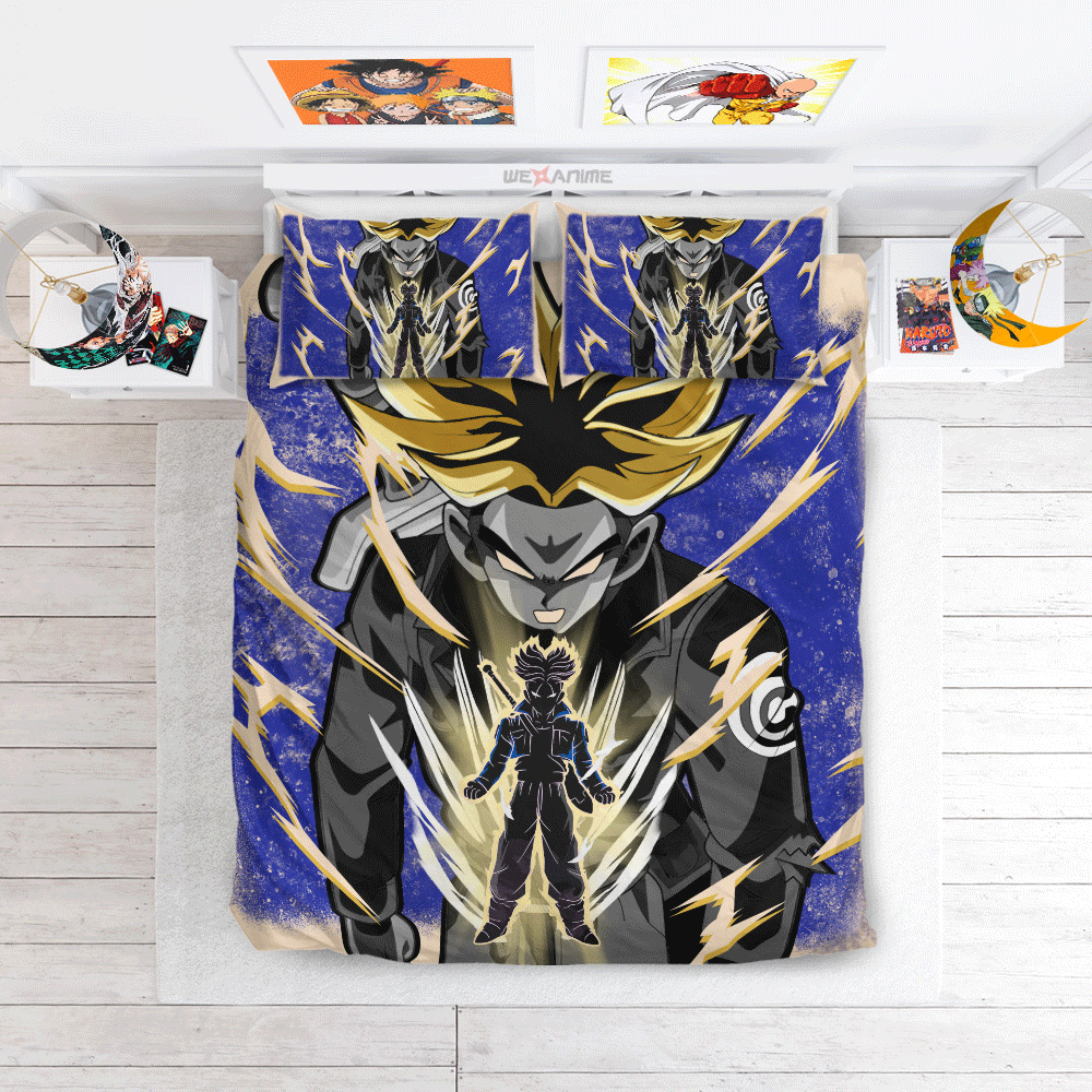 Future Trunks Super Saiyan 2 Bedding Set Anime Custom