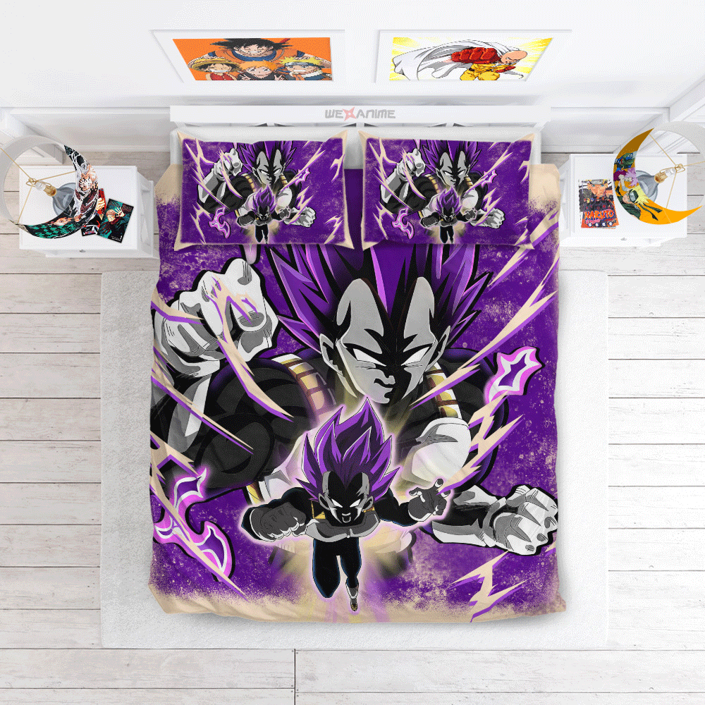 Vegeta Ultra Ego Bedding Set Anime Custom