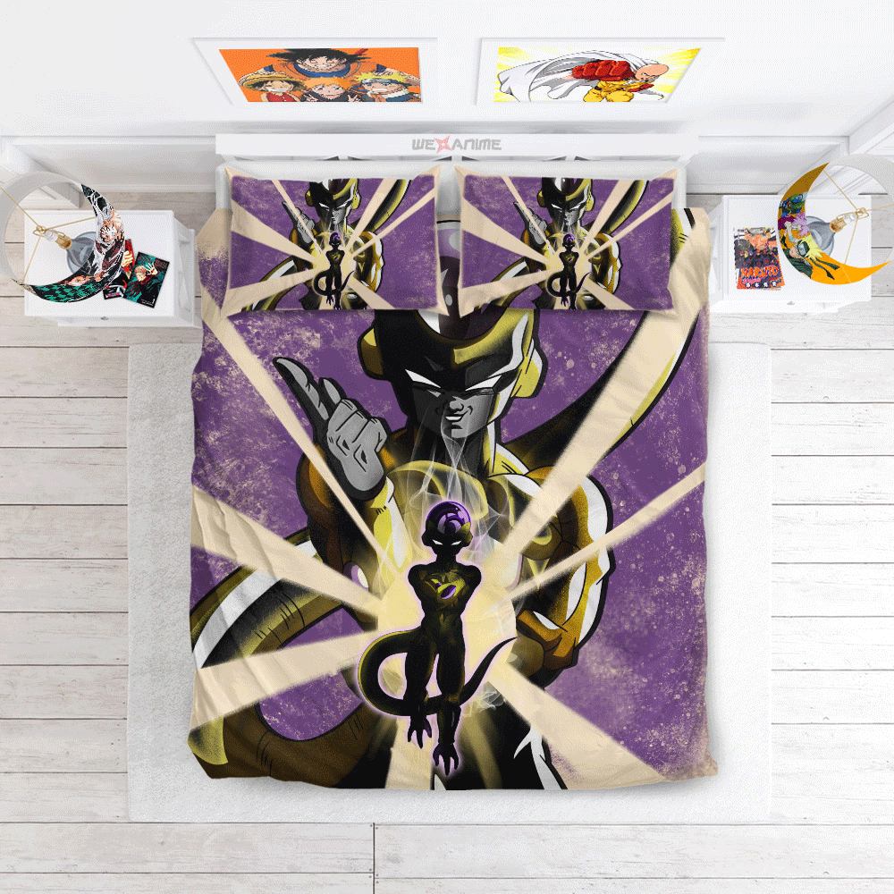 Golden Frieza Bedding Set Anime Custom