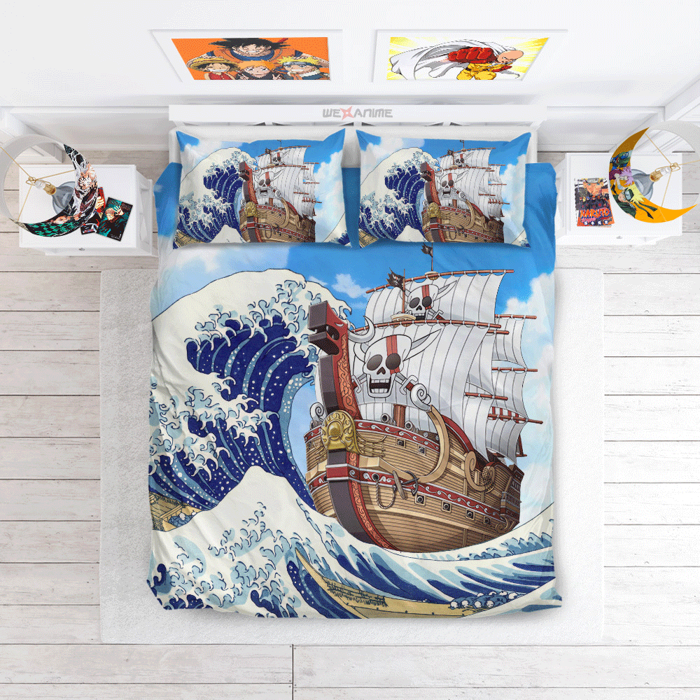 Kanagawa Great Wave Red Force Custom Bedding Set Home Decor